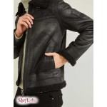 Мужская Куртка GUESS (Aviator Shearling Jacket) 59688-01 Реактивний Черный