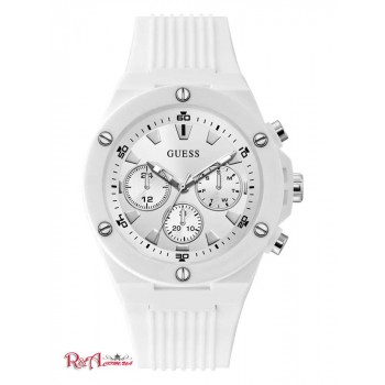 Чоловічий Годинник (Silver-Tone and White Silicone Multifunction Watch) 60068-01 Multi