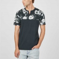 Чоловіча Футболка (Lowe Floral Slit Tee) 58028-01 Jet Black