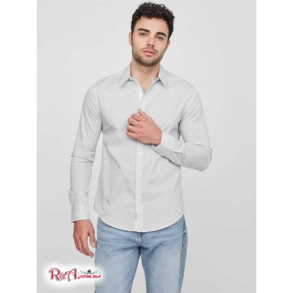 Чоловіча Сорочка GUESS Factory (Korah Plain Shirt) 63908-01 Pure Білий