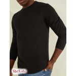 Чоловічий Лонгслів GUESS (Zuma Long-Sleeve Tee) 64738-01 Реактивний Чорний