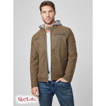 Мужская Куртка (Cheston Faux-Suede Moto Jacket) 58248-01 Коньяк