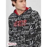Чоловіче Худі GUESS Factory (Drax Graphic Hoodie) 63798-01 Реактивний Чорний Чоловіче Худі GUESS Factory (Drax Graphic Hoodie) 63798-01 Реактивний Чорний