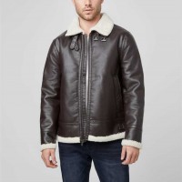 Чоловіча Куртка (Magnus Faux-Leather Jacket) 63898-01 Какао-Боби