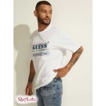 Чоловіча Футболка GUESS (GUESS Originals Rainbow Grid Tee) 59598-01 Pure Білий