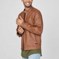 Мужская Куртка (Jacky Moto Jacket) 63778-01 Коньяк Мужская Куртка (Jacky Moto Jacket) 63778-01 Коньяк