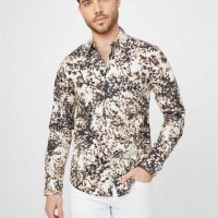 Мужская Рубашка (Rocco Floral Shirt) 58448-01 Жемчужный Белый Мульти