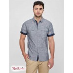 Чоловіча Сорочка GUESS Factory (Harold Textured Shirt) 63808-01 Silk Синій