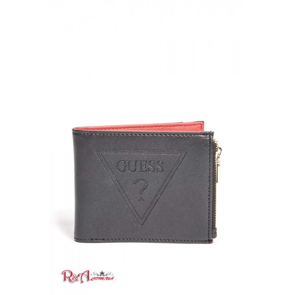 Мужской Бумажник GUESS Factory (Logo Embossed Wallet) 64088-01 Черный