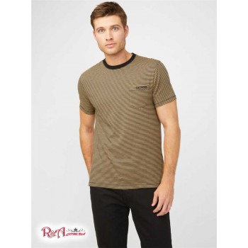 Чоловіча Футболка (Dev Striped Crew Tee) 58488-01 Toasted Taupe