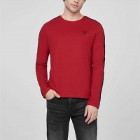 Мужская Футболка (Jon Logo Tape Crew Tee) 63768-01 Красный Noir