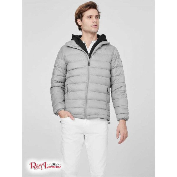 Мужская Куртка GUESS Factory (Hampton Puffer Jacket) 63748-01 Mountain Серый