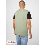 Чоловіча Футболка GUESS Factory (Thom Color-Block Logo Tee) 63988-01 Ocean Sage