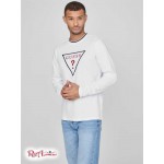 Мужская Веревка GUESS Factory (Roper Logo Crewneck) 58258-01 Pure Белый