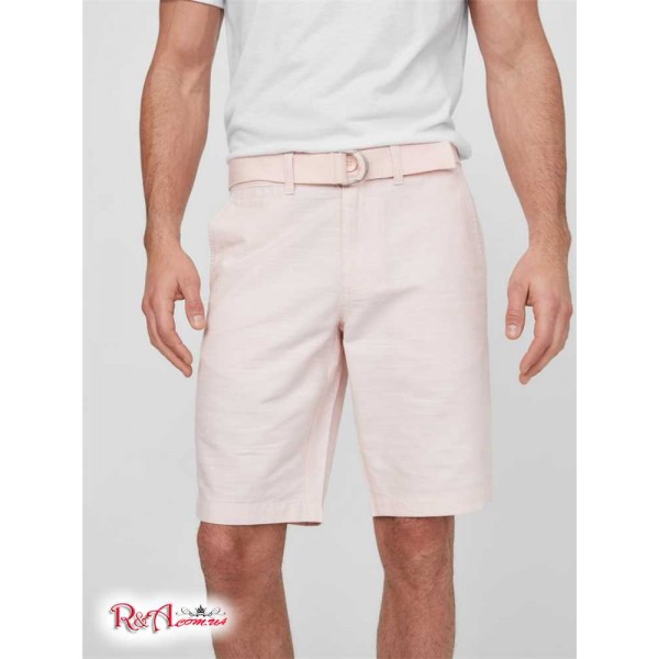 Мужские Шорты GUESS Factory (Culver Belted Shorts) 64008-01 Розовый Жемчужный