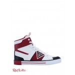 Чоловічі Снікерси GUESS (Maeno Triangle Logo High-Top Sneakers) 60159-01 Темний Червоний Leather