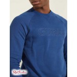 Чоловічий Світшот GUESS (Eco Aldwin Logo Crew Sweatshirt) 58549-01 Синій Lily