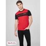 Чоловіча Футболка GUESS Factory (Thom Color-Block Logo Tee) 63989-01 Rugby Червоний Мульті