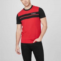 Мужская Футболка (Thom Color-Block Logo Tee) 63989-01 Rugby Красный Мульти