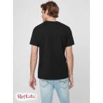 Чоловіча Футболка GUESS Factory (Erikk Logo Tee) 63889-01 Реактивний Чорний