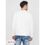 Мужской Пуловер GUESS Factory (Porter Embroidered Logo Pullover) 58009-01 Pure Белый