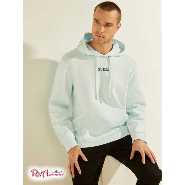 Мужское Худи GUESS (Eco Roy Embroidered Logo Hoodie) 55909-01 Marseille Синий