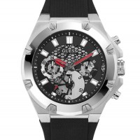 Мужские Часы (Silver-Tone and Black Multifunction Watch) 64829-01 Multi Мужские Часы (Silver-Tone and Black Multifunction Watch) 64829-01 Multi