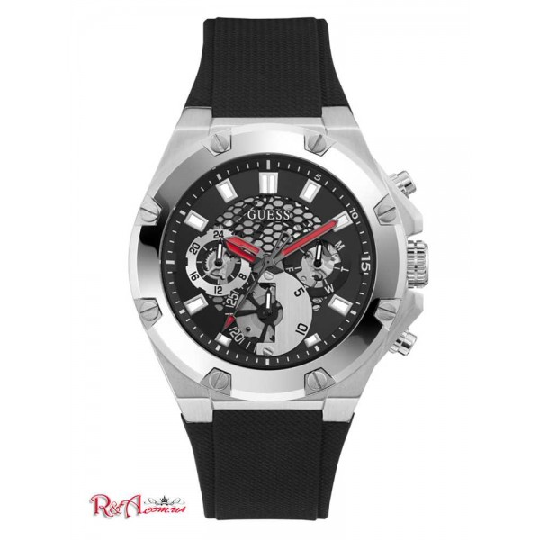 Мужские Часы GUESS (Silver-Tone and Black Multifunction Watch) 64829-01 Multi Мужские Часы GUESS (Silver-Tone and Black Multifunction Watch) 64829-01 Multi