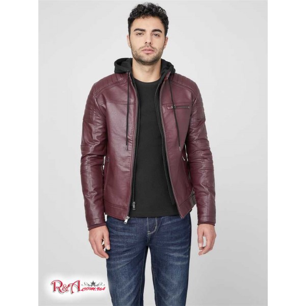 Мужская Куртка GUESS Factory (Daniel Biker Jacket) 58069-01 Marmont Красный