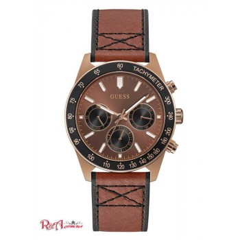 Чоловічий Годинник (Coffee-Tone and Brown Leather Multifunction Watch) 64809-01 Multi