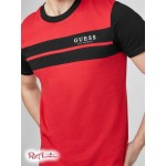 Чоловіча Футболка GUESS Factory (Thom Color-Block Logo Tee) 63989-01 Rugby Червоний Мульті