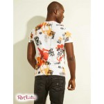 Чоловіча Футболка GUESS (Eco Paint Splatter tee) 64729-01 Чистий Білий Мульти