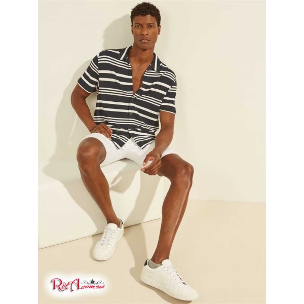 Чоловіча Сорочка GUESS (Leo Striped Shirt) 59569-01 Leo Stripe New Військово-Морський