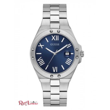 Чоловічий Годинник (Perspective Silver-Tone and Blue Analog Watch) 60059-01 Multi