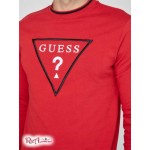 Мужская Веревка GUESS Factory (Roper Logo Crewneck) 58259-01 Rugby Красный