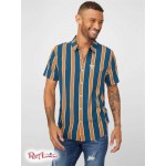 Мужская Рубашка GUESS Factory (Cyrus Striped Shirt) 58439-01 Ocean Dive