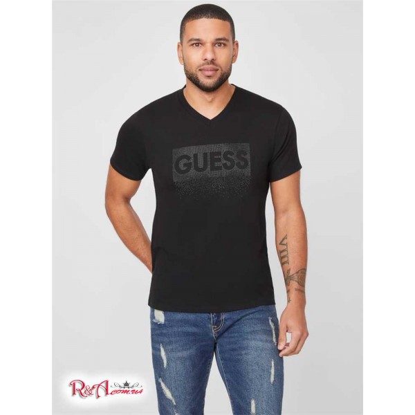 Мужская Футболка GUESS Factory (Steven Logo Tee) 53639-01 Jet Black