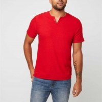 Мужское Хенли (Ricky Slub-Knit Henley) 37389-01 Rugby Красный