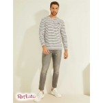 Чоловічий Лонгслів GUESS (Daley Long-Sleeve Tee) 59519-01 Big Синій Stripes