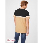 Мужская Футболка GUESS Factory (Kido Color-Block Tee) 58519-01 Toasted Taupe