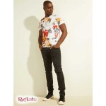 Чоловіча Футболка GUESS (Eco Paint Splatter tee) 64729-01 Чистий Білий Мульти