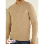 Мужской Свитер GUESS (Esmere Wool-Blend V-Neck Sweater) 59489-01 Impact Серый
