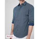 Чоловіча Сорочка GUESS Factory (Korah Plain Shirt) 63909-01 Silk Синій