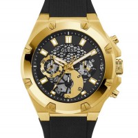 Чоловічий Годинник (Gold-Tone and Black Multifunction Watch) 60019-01 Multi Чоловічий Годинник (Gold-Tone and Black Multifunction Watch) 60019-01 Multi