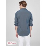 Чоловіча Сорочка GUESS Factory (Korah Plain Shirt) 63909-01 Silk Синій