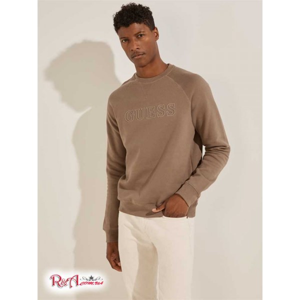 Чоловічий Світшот GUESS (Aldwin Crewneck Sweatshirt) 59119-01 Walnut Женмчужний