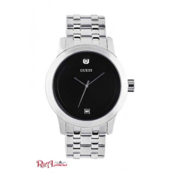 Чоловіча Сукня (Black and Silver-Tone Diamond Dress Watch) 57939-01 Немає Кольору