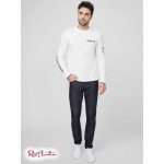 Чоловічий Лонгслів GUESS Factory (Coleman Long-Sleeve Logo Tee) 58269-01 Pure Білий