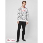 Чоловіче Худі GUESS Factory (Drax Graphic Hoodie) 63799-01 Pure Білий Чоловіче Худі GUESS Factory (Drax Graphic Hoodie) 63799-01 Pure Білий