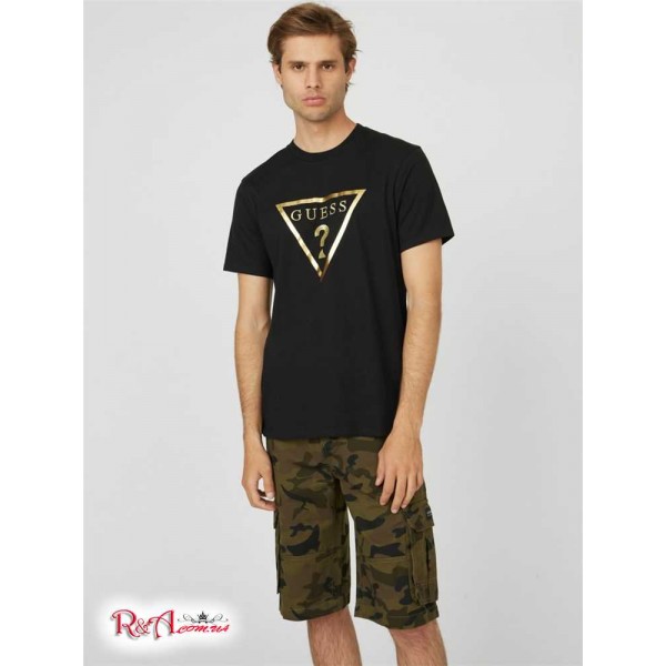 Чоловічий Crew GUESS Factory (Bolton Logo Crew) 58419-01 Реактивний Чорний